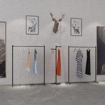 옷가게 디스플레이 선반 스탠딩행거 의류매장용, 정황높이 150cm금