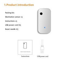 Tuya-스마트 홈 와이파이 조도 센서 ZigBee 연결 제어 밝기 센서 스마트 홈 조명 센서 Tuya 장치와 호환, 01 Sensor