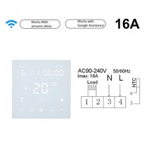 디지털콘솔 와이파이 서모 스탯 온도 컨트롤러 APP 제어 3A 보일러 및 물 난방 시스템16A 전기 4342095635, 16A