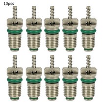 10pcs 자동차 AC R134A 용 밸브 코어 자동차 에어컨 코어 니들 수리 키트 니들 134A 냉장고, 녹색