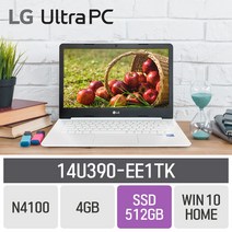 LG 인강용 울트라PC 14U390-EE1TK [신모델로 발송됩니다.], 4GB, eMMC 64GB + SSD 512GB, 포함, WIN10 Home