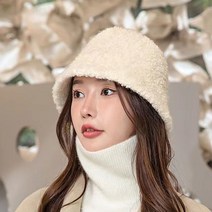 양털모자 방한모 봄 뽀글이 벙거지 털모자 방한버킷햇