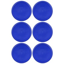 Pyrex 번들 - 2 품목: 7402-PC 6/7컵 카뎃 블루 플라스틱 식품 보관 뚜껑 미국산, 6