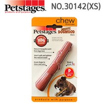 펫스테이지 도그우드 스틱 치석제거 이갈이 장난감, 1개, 바베큐우드스틱 XS