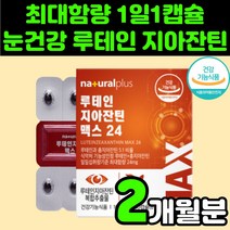 시니어 눈 건강에 좋은 루테인 뉴테인 지아잔틴 베타카로틴 영양제 추천 직장인 수험생 안구 침침 피곤 시림 피로 좋아지는 부모님 50대 60대 중년 남자 여자 여성 남성 복합 추출물, 1박스(2개월분)