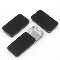 슬라이드 사각 틴 케이스 포카 실핀 면봉 책상 정리함 펜트리수납 펜트리수납함 틴케이스제작 빈캔 다용도케이스 틴제작 다용도 팬트리정리함 틴퍼즐 공캔 양철통 폴라로이드보관, ◎상품_2슬라이틴케이스-흰색◎