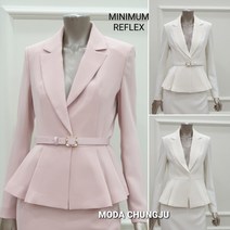 [미니멈] MD 페플럼 벨트 자켓 55 66 77 MD MWBGWJ4090