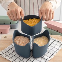 앙파파 통통 이유식 밥솥칸막이 1set, 디바이스(미드나잇) 3P ＋ 전용뚜껑