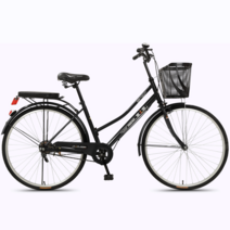 자전거 26인치 클래식 시티형 도심 생활 성인 두발, 블랙 26인치