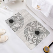 폴라도레 빨아쓰는 소프트 규조토 욕실 발매트 미끄럼방지 주방 매트 화장실 러그, 40x60cm, 9.민들레홑씨