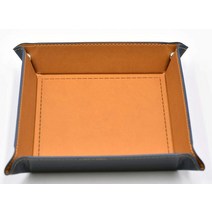 보드 게임 주사위 poludie 접이식 주사위 트레이 box pu leather 접는 키 스토리지 동전 광장 트레이 주사위 게임 rpg dnd table board games, 씨엔, 노랑