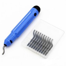 버제거 모따기용 디버링툴 모따기기계, 사용이 편리한 핸들형 모따기 디버링 공구 blue