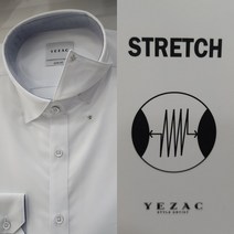 예작 예작 23S/S 화이트 솔리드 스트레치/배색/스냅단추 슬림핏 긴팔셔츠 YJ3SBS152