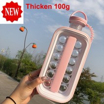 업소용 가정용 캠핑용 수냉식 제빙기2021 아이스 볼 메이커 주전자 주방 바 액세서리, 진한 분홍색