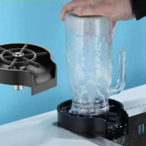 싱크대 자동 컵 세척기 컵씻는기계 텀블러 유리잔, 고압 자동 컵 세척기