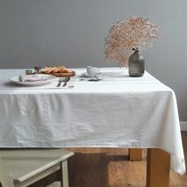 아트박스/보웰 빈티지코튼 테이블클로스4인, 화이트, 옵션선택