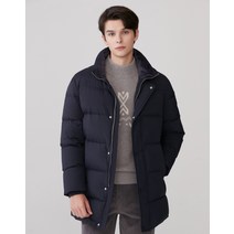 22FW [LF몰단독][HEAT ] 시그니처 헤비 구스다운 네이비 머플러 Set 점퍼 DMJU2D314N3