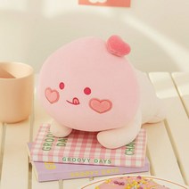 핑크 에디션 하트 베이비 필로우 어피치 애착 인형