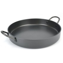 슈가범벅 국내제작 원형 손잡이 닭갈비판 철판볶음요리 떡볶이 곱창 철판구이 춘천 닭갈비 원형 양수팬, 40호
