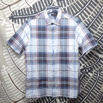 닥스남성110반팔체크남방티셔츠달순구제34