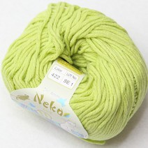 더울 목도리 뜨개 털실 가방 블랭킷 모티브 인형 네코, 422.연한연두