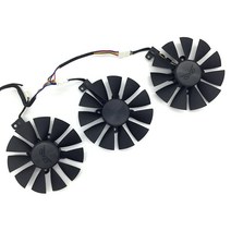 General 85MM T129215SU 6핀 DC 12V 0.50A 쿨링 팬 ASUS 에이수스 Strix Raptor GTX980TiR9 390XR9 390 그래픽 카드, FAN (3Pcs)