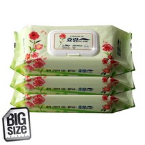 케어메이트 [특대형] 효랑 물티슈 두툼한 엠보 60매 병원 요양원 환자케어, 3팩