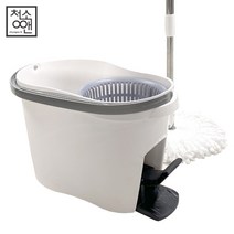 청소앤 팡팡 페달청소기 파워업 세탁 탈수 극세사걸레, 단품