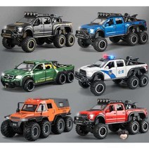 사륜구동 RC카 SUV 트럭 무선 몬스터 오프로드 원격, 6륜 오프로드 차량 블랙