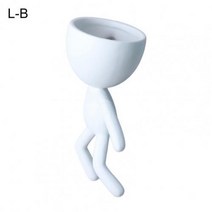 플라스틱화분 대형 토기 그루트 베트남토분 독특한 모양 벽 즙이 많은 화분 친환경 즙이, 화이트 엘비