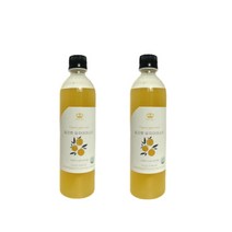 릴리벳 유자차 아이스티 티베이스 550g 2병, 2개, 1개입