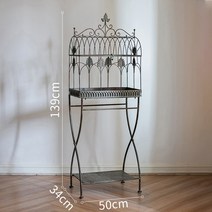화분카트 스탠드형 로맨틱 엔틱 진열대 철제 베란다 온실, 2. 대 사이즈