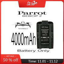 Parrot Bebop 드론 배터리 업그레이드 RC 쿼드콥터 부품용 충전식 리포 4000mAh 11.1V, 한개옵션0