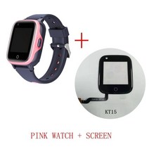 K15 4G LTE 아이 스마트 워치 소년 방수 카메라 전화 비디오 SOS GPS 추적 안티 분실 시계, [14] Pink and Screen