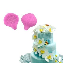밀랍왁스 천연밀랍왁스 야화 잎퐁당 실리콘 금형 3D 꽃 요리 웨딩 장식 베이킹 설탕 공예 DIY 케이크, 02 2