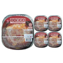 본고장 생면 직화용기 김치칼국수 5개(세트) / 캠핑 낚시 등산 한끼식사 야식 해장