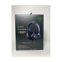 NEW! NiB 레이저 KRAKEN X WIRED 게이밍 헤드셋 7.1 써라운드 SOUND HEADPHONES BLACK