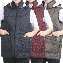 누빔 모자 조끼 앞치마 깔깔이 큰 두꺼운 기모 RM02, RM02 네이비M, 1개