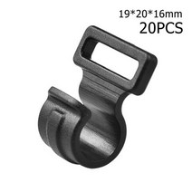 슬라이드폴대 20pcs 텐트 후크 캠핑 캐러밴 천막 텐트 기둥 플라스틱 내부 c 클립, 19x20x14mm, 협력사