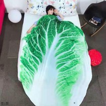 재미있는 이상한 배추 무릎 담요 독특한 선물 원형 지름 150 180cm A3