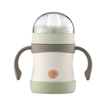 푸고 프리미엄 뉴트럴 유아 보냉보온 빨대컵 텀블러 용품, 01. TKFD-200, 뉴트럴그린(GR)