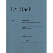 바흐 신포니아 (3개 인벤션) (HN 592), Bach, Johann Sebastian 저, G. Henle Verlag