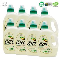 [세제혁명]지엘 플러스(투명) 1800ml x 8통(일반 드럼 겸용), 단일속성