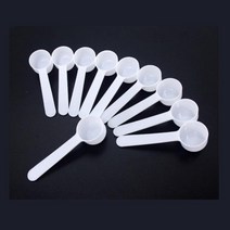 실험용 미니 플라스틱 계량 가루 시약 수저 10g 10개 과학 숙제 조립