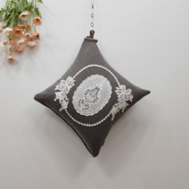 [미술관] 모티브 프린스 방석 쿠션 관공서 카페 회의실, 커버+쿠션솜포함발송, 연브라운