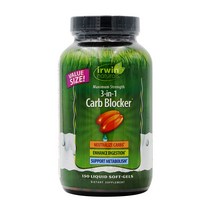 Irwin Naturals 어윈 내추럴 맥시멈 스트렝스 3-1 카브 블락커 150소프트젤, 150정, 1개