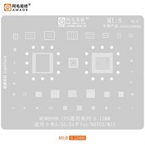 공구 Amaoe Reballing 스텐실 템플릿 RedMi Note 10 11 12 K50Pro K40 프로 K20 4A 5A XIAOMI 호환 12Pro 12X Mi11 CC9, 08 Mi8 Mi5 5S Note2 Mix
