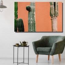 선인장 와이드 풍경 사진 그림 액자 40호(100x63cm)