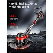 독일 공예 저소음 충전식 전기 예초기 질기다!, 블랙