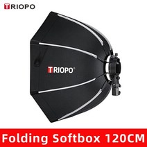 TRIOPO 55cm 90cm 120cm Foldable Octagon Softbox 접이식 삼각대 그립 고독스 V860III V1 AD200Pro Yongnu, 07 KX120